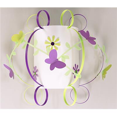 Applique enfant - Papillons violets et verts